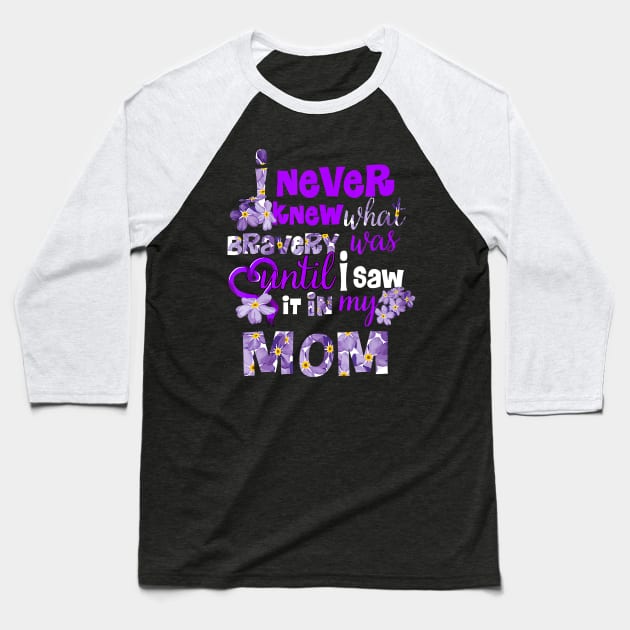 FORGET ME NOT UNTIL I SAW IT IN MY MOM ALZHEIMER AWARENESS Gift Baseball T-Shirt by thuylinh8